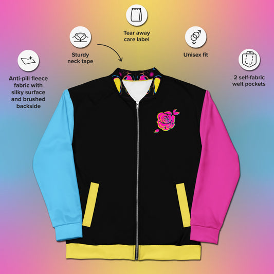 Punk and Pretty UNTAMED Leopard Bomber Jacket - Unisex Streetwear Jacket