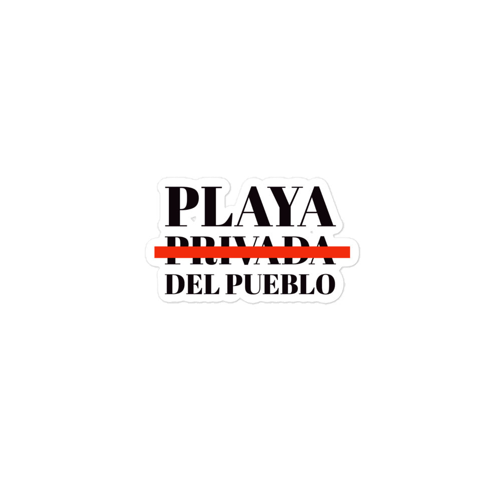PLAYA DEL PUEBLO Bubble-free stickers