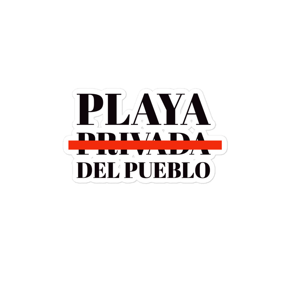 PLAYA DEL PUEBLO Bubble-free stickers