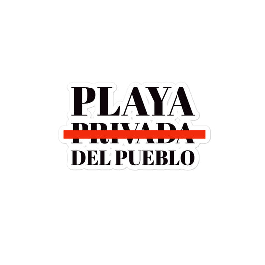 PLAYA DEL PUEBLO Bubble-free stickers