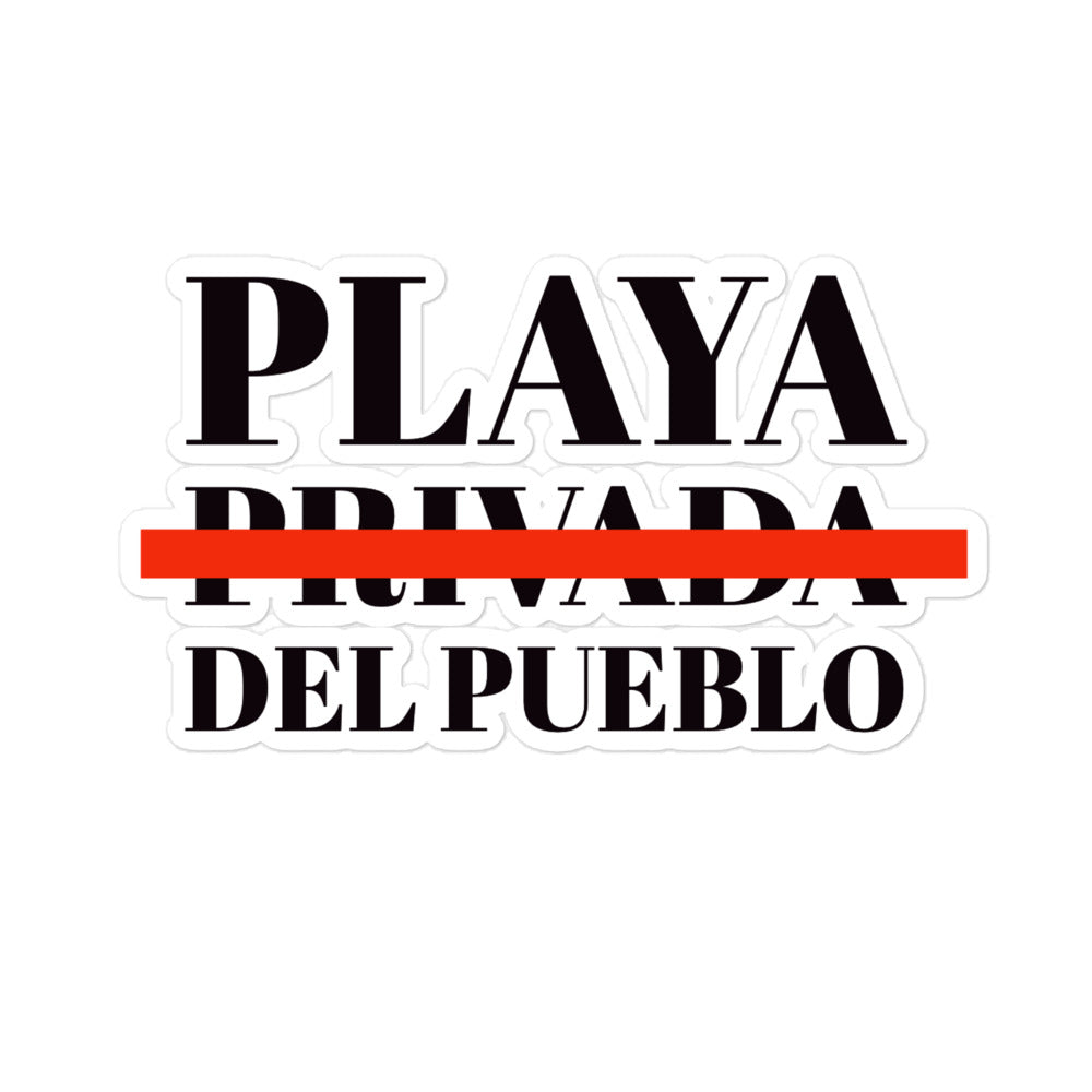 PLAYA DEL PUEBLO Bubble-free stickers