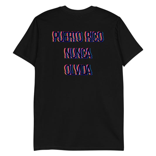 Puerto Rico Nunca Olvida Unisex T-Shirt Horizontal