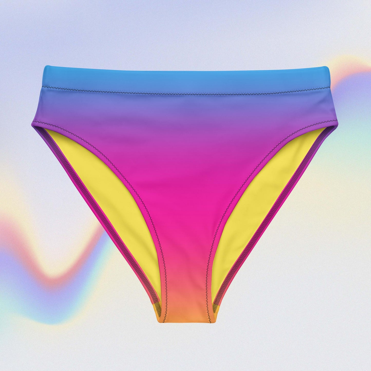 Punk and Pretty Recycled high-waisted bikini bottom