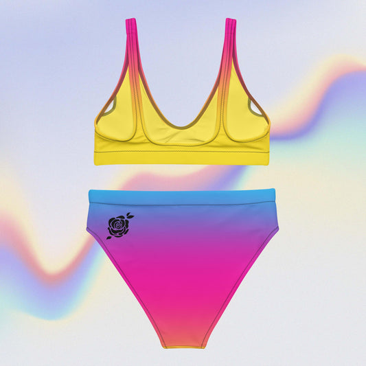 Recycled high-waisted bikini