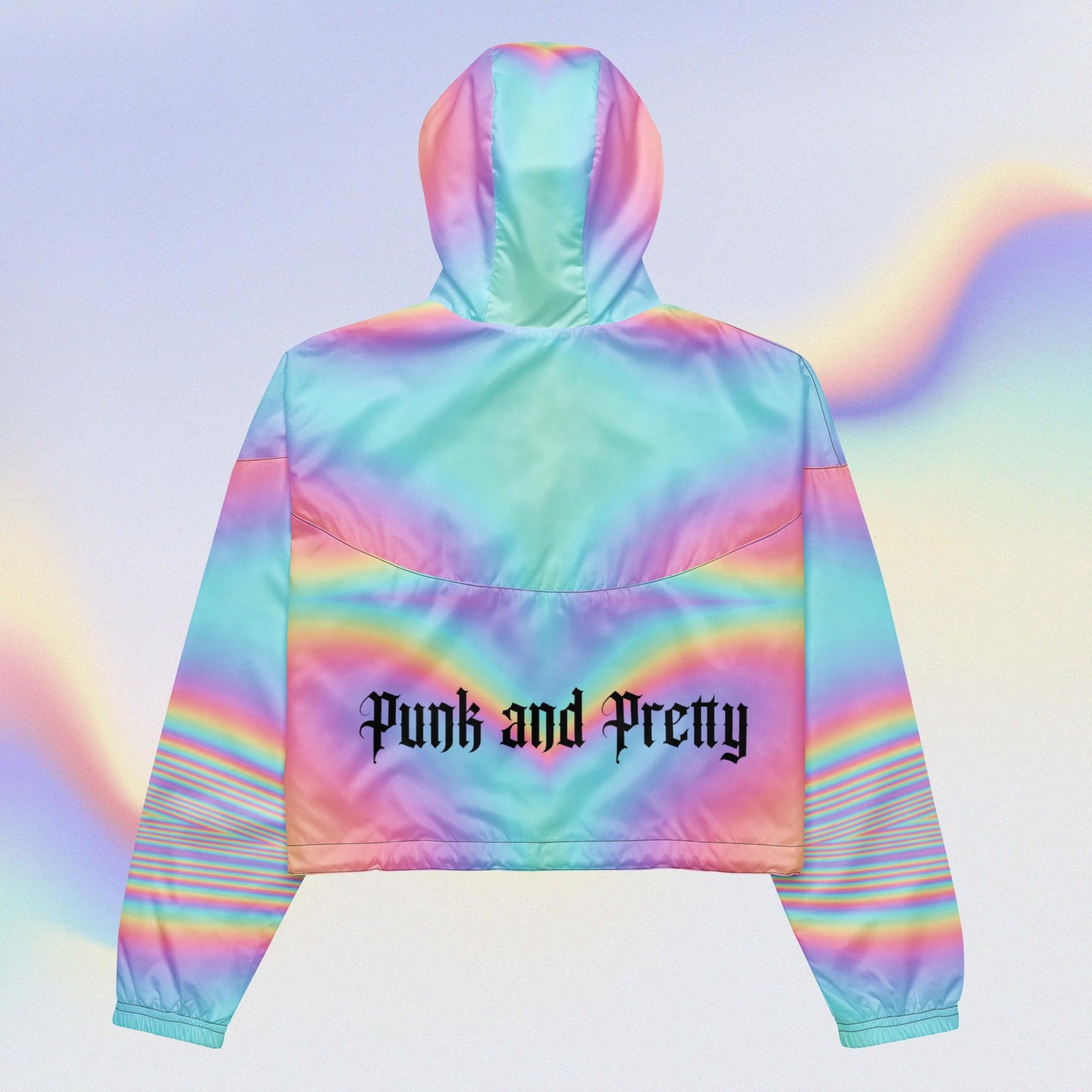 PUNK AND PRETTY ANNIVERSARY - Holo "Women’s" cropped windbreaker