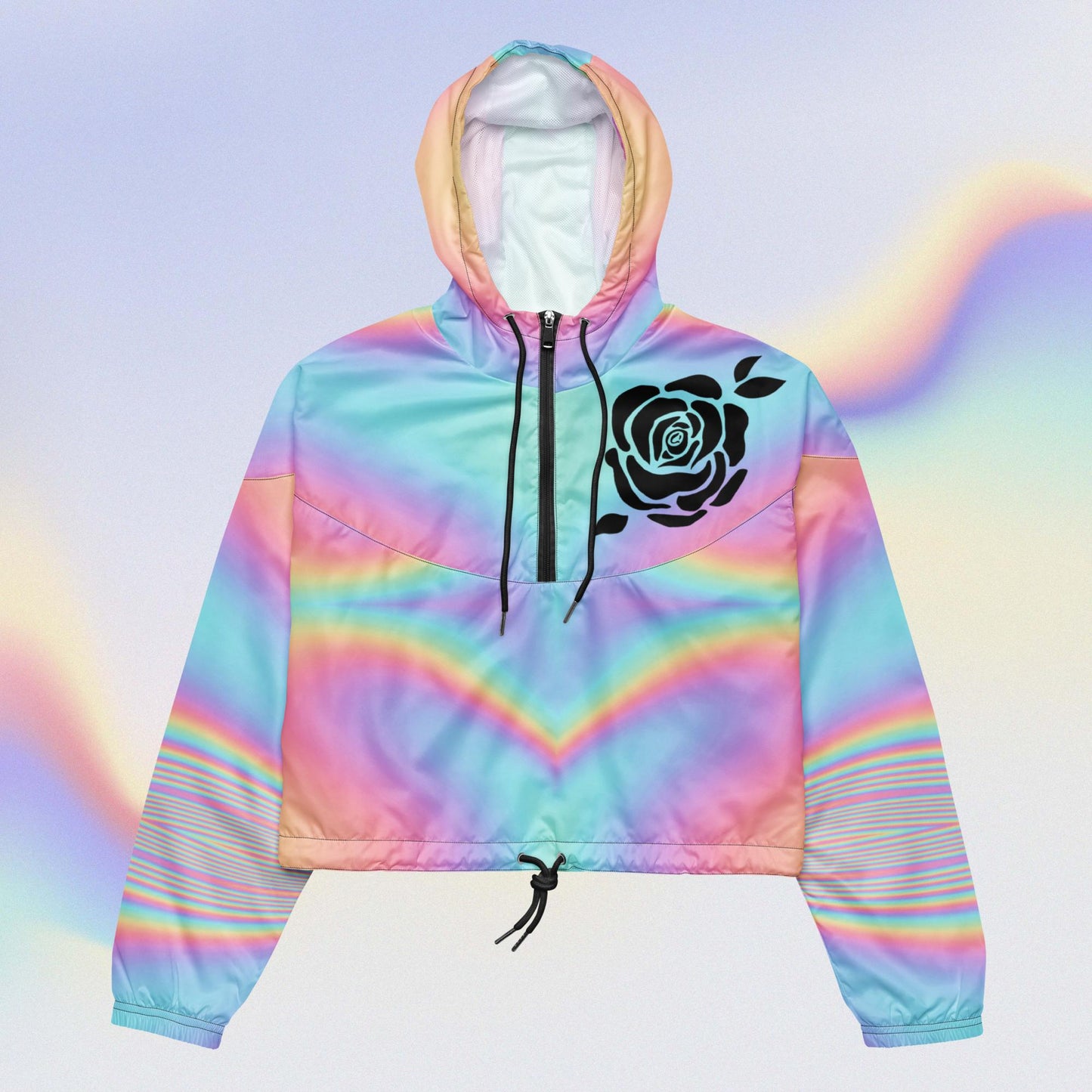 PUNK AND PRETTY ANNIVERSARY - Holo "Women’s" cropped windbreaker