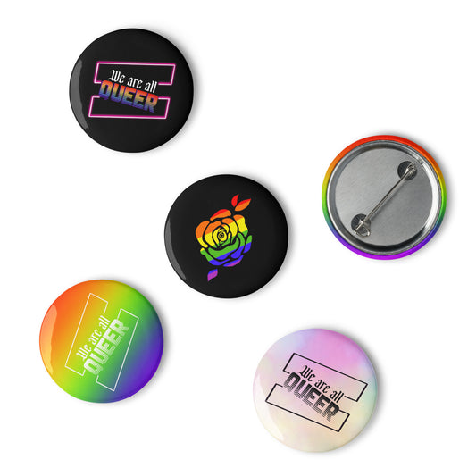 We’re all QUEER - Set of pin buttons