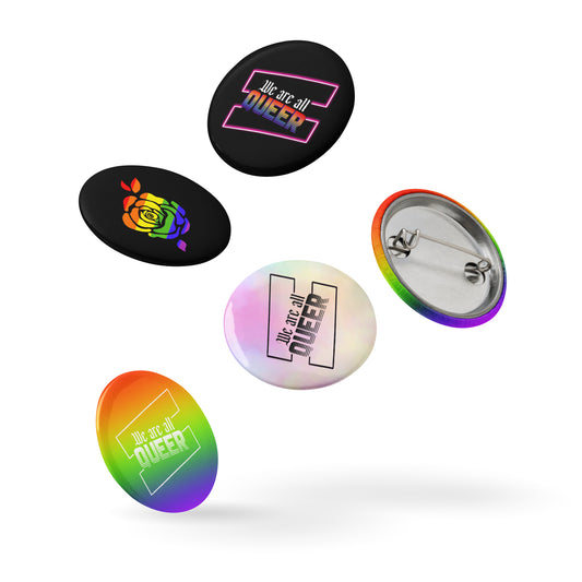 We’re all QUEER - Set of pin buttons