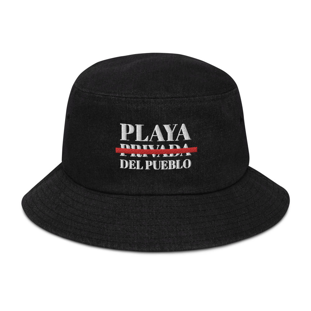 PLAYA DEL PUEBLO - Denim bucket hat