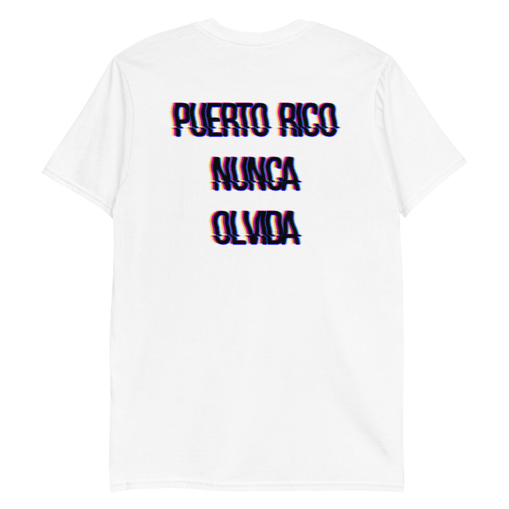 Puerto Rico Nunca Olvida Unisex T-Shirt Horizontal