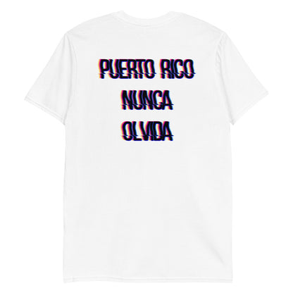 Puerto Rico Nunca Olvida Unisex T-Shirt Horizontal
