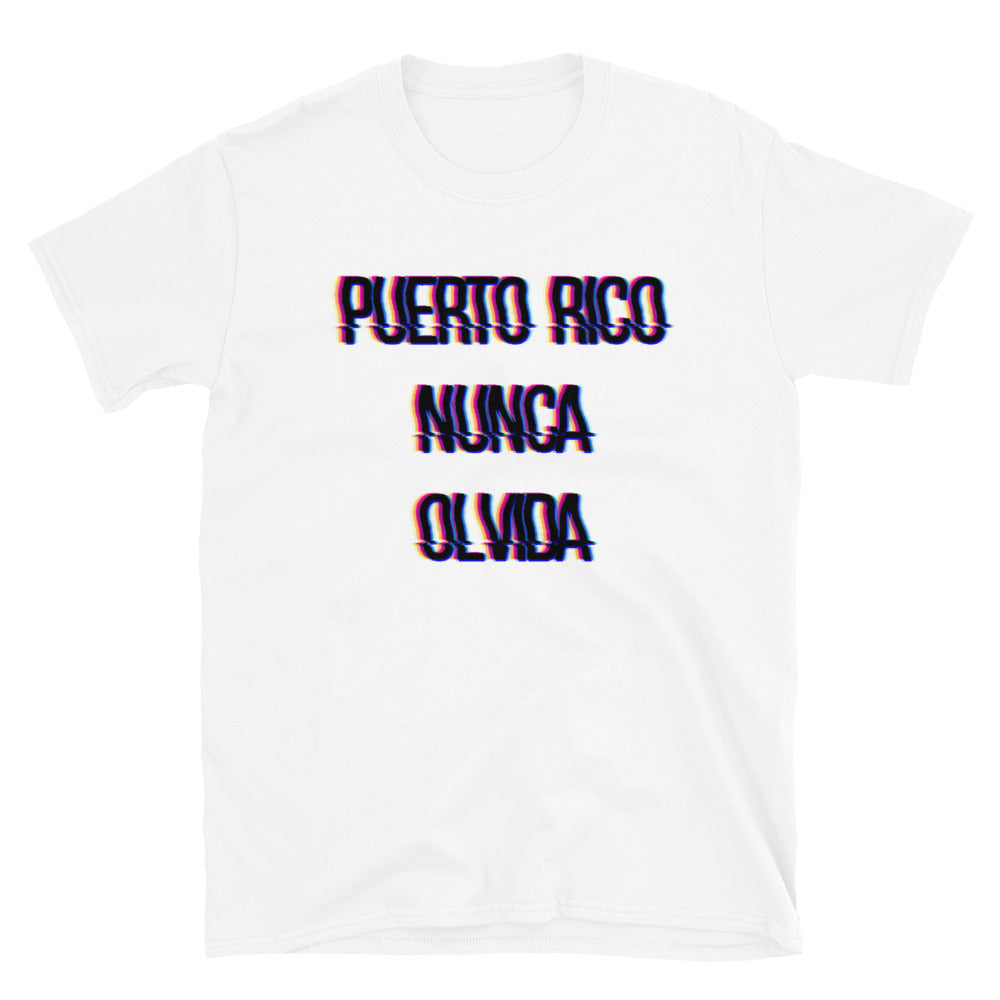 Puerto Rico Nunca Olvida Unisex T-Shirt Vertical