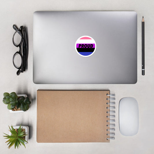 PROUD - GENDER FLUID Bubble-free sticker