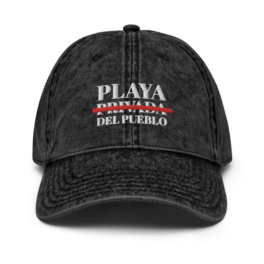 PLAYA DEL PUEBLO - Vintage Cotton Twill Cap